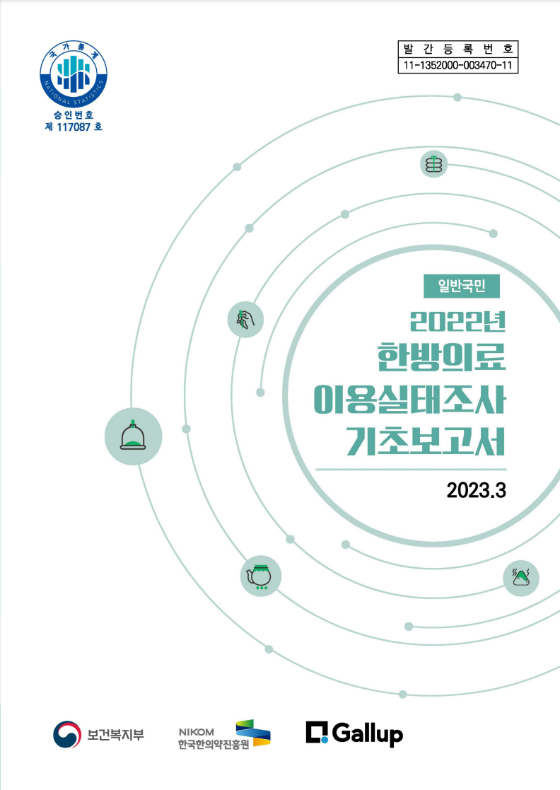 2022년 한방의료이용실태조사-기초보고서(일반국민) 자료 썸네일 이미지
